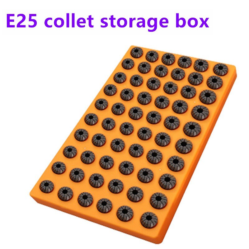 CNC machining center ER collet storage box 88 holes ER16 ER20 ER25 ER32 chuck finishing rack plastic box