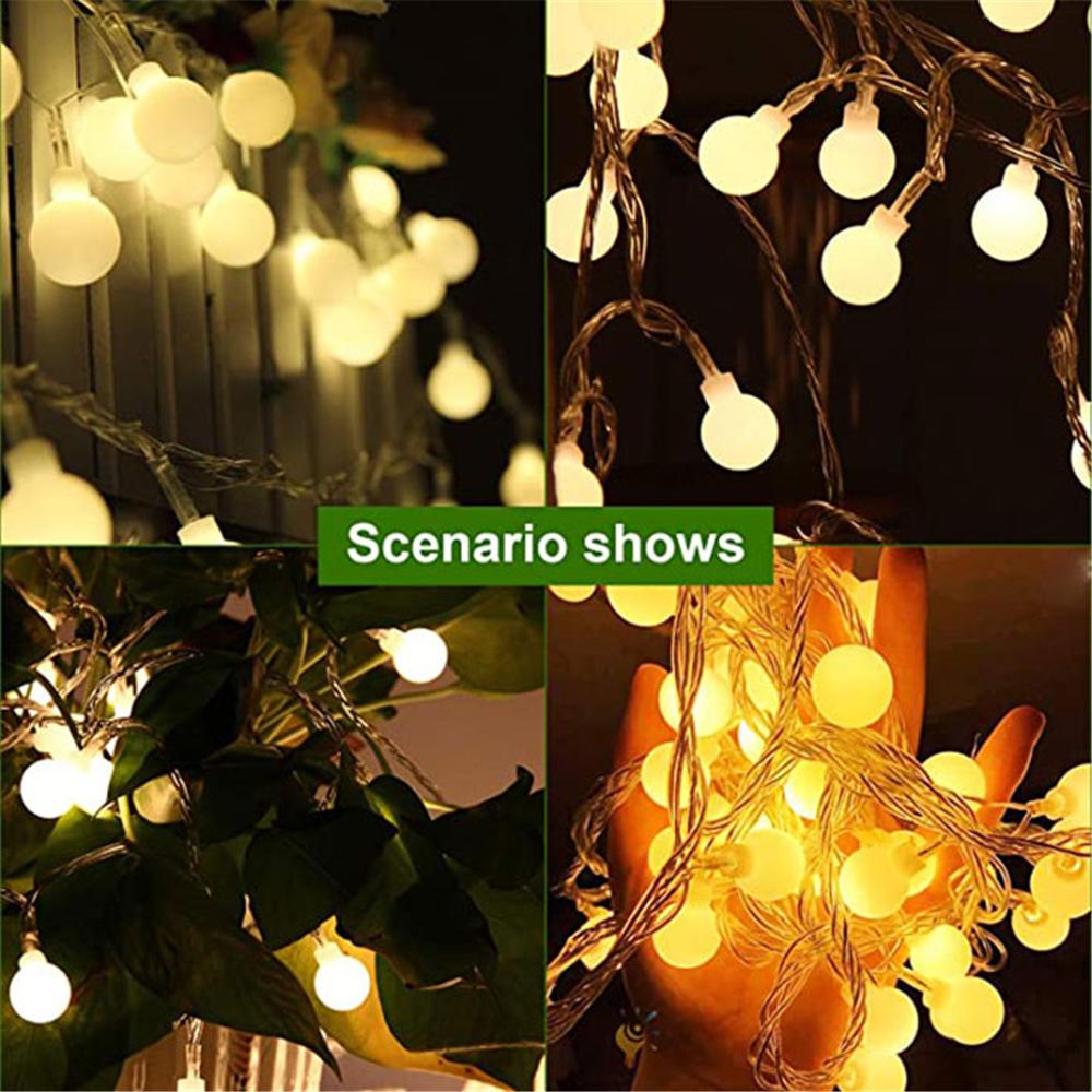 Led Globe Ball String Lights,Indoor Outdoor Globe Fairy Verlichting Voor Slaapkamer Cafe Patio Tuin Boom Decoratie, Warm