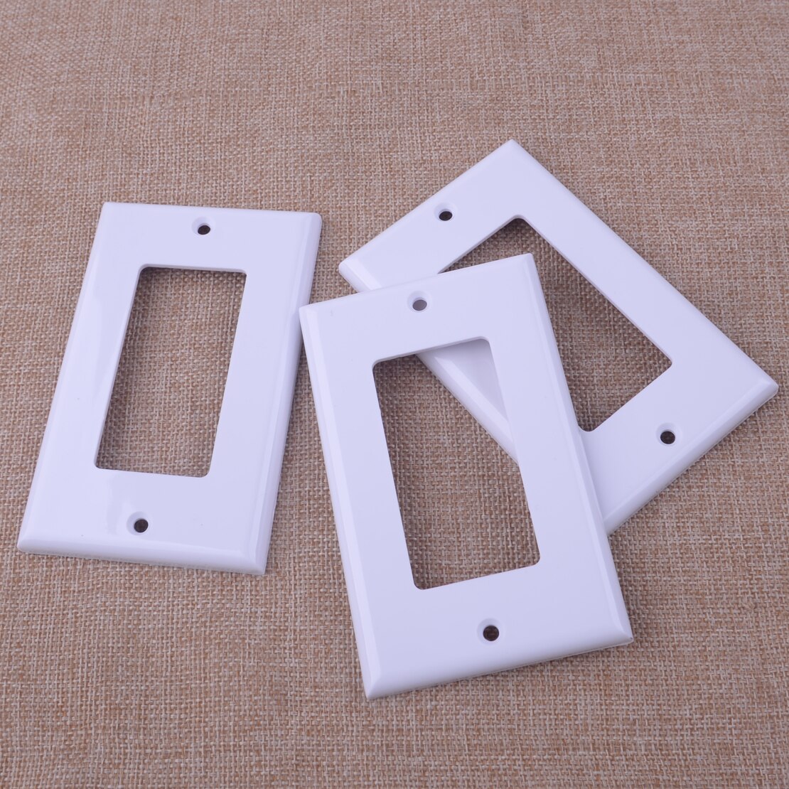 LETAOSK 1pc Plastic Faceplate Blank Wall Outlet Socket Plate Keystone Jack Replacement 11.4cm*7cm