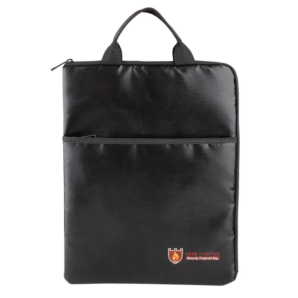 Brandsikker taske vandafvisende poser lynlås lukning opbevaringsposer dokumentkort telefon sikker opbevaring organisator til kontorrejser: 36.5 x 27.5 x 3cm