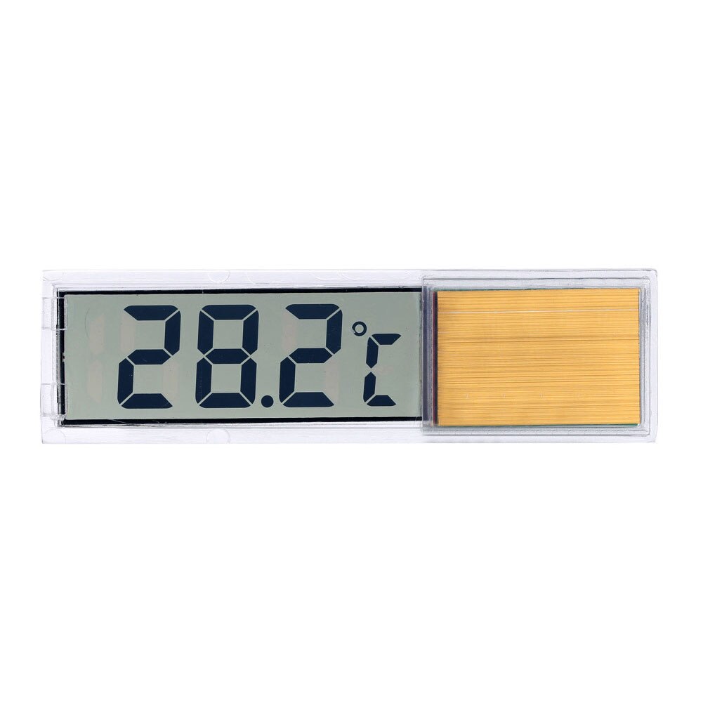 Plastic Metal 3D Digital Electronic Aquarium Thermometer Fish Tank Temp Meter Gold Silver: Orange