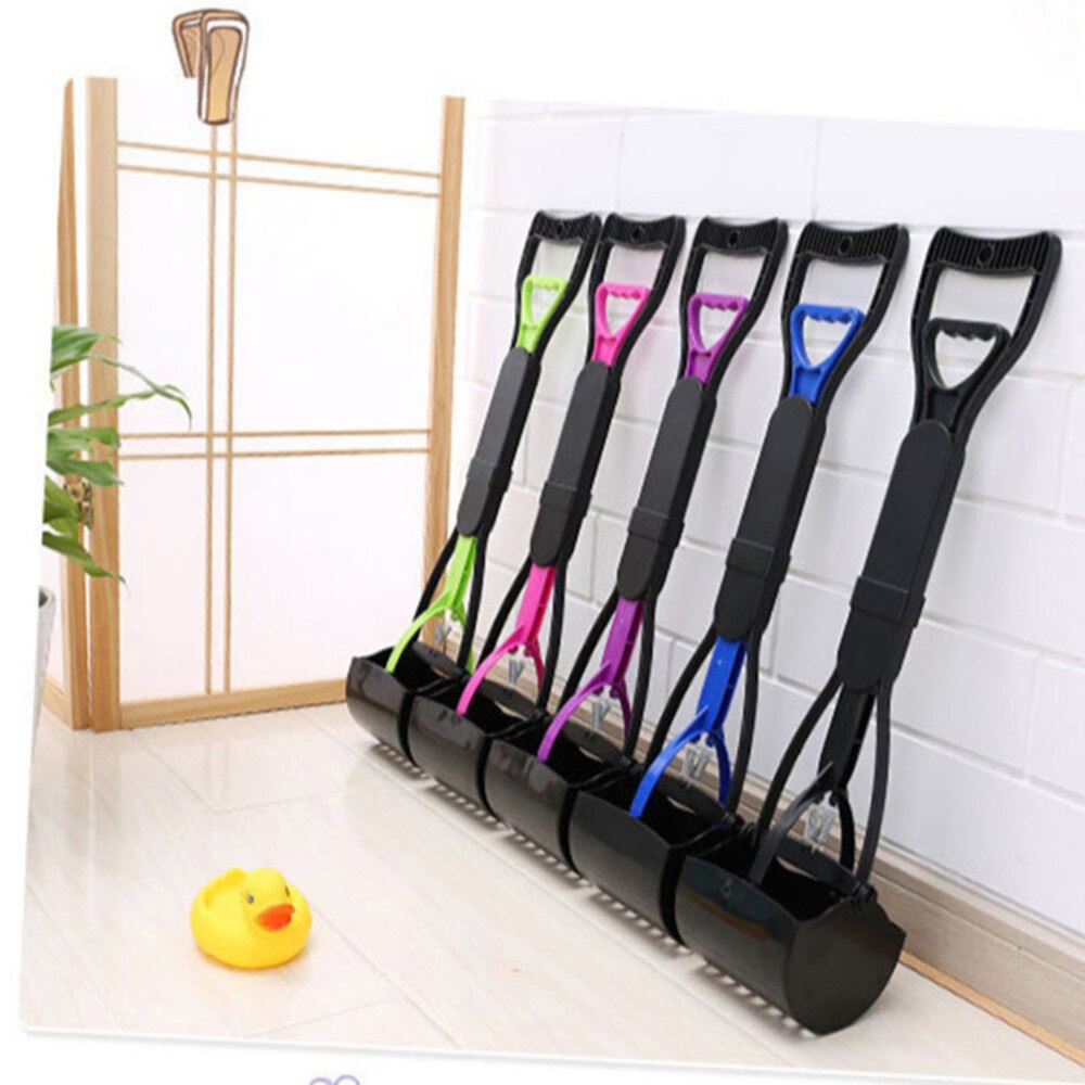60cm Length Pet Pooper Scooper Long Handle Dog Cat Waste Picker Jaw Poop Scoop Pick Up Clean Waste Cleaning Tools