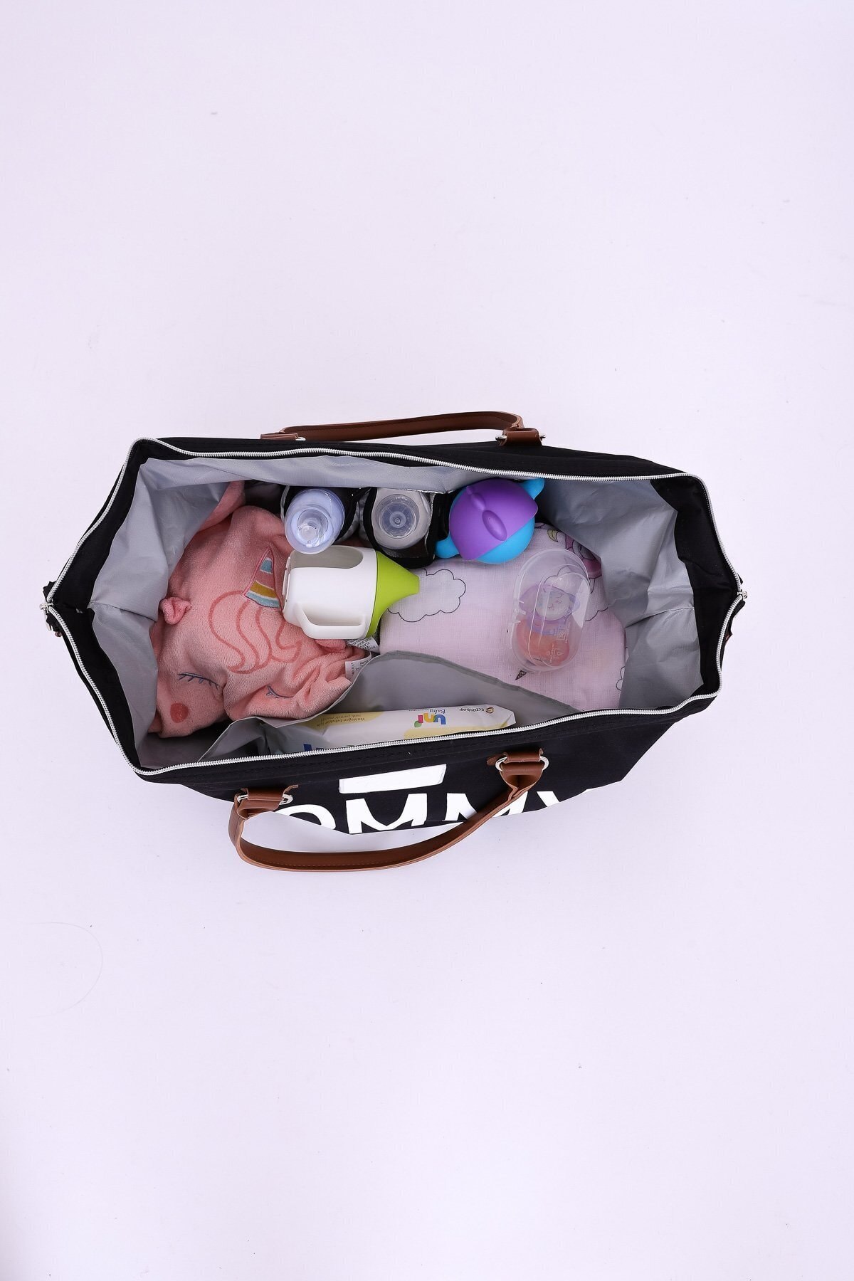 Trager Mommy Bag Striped Mother Baby Care Backpack