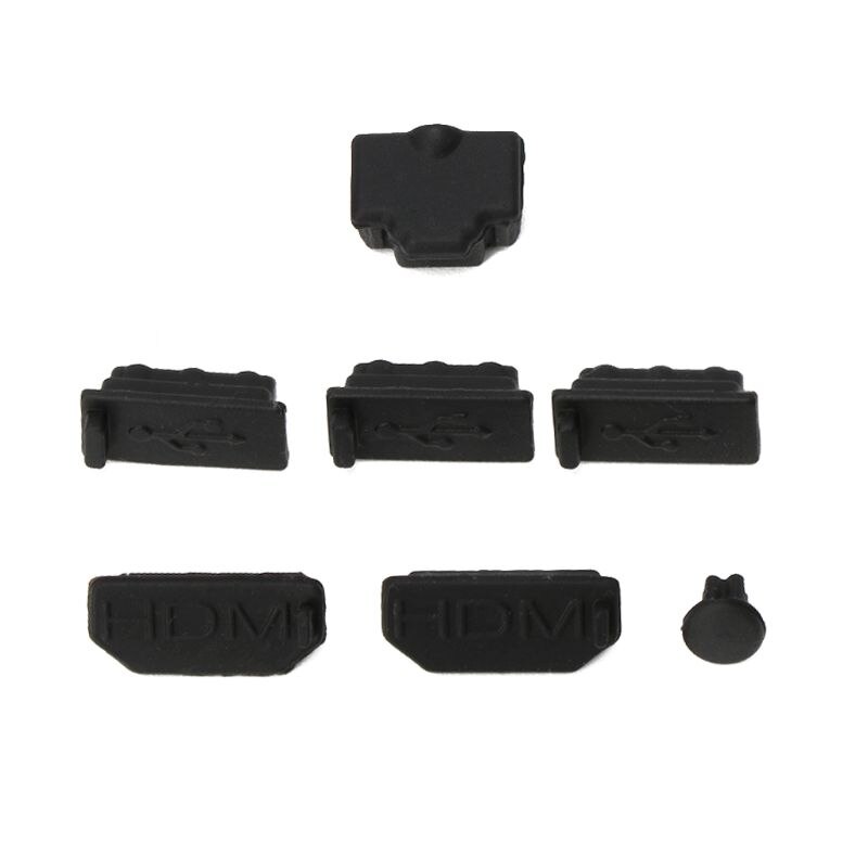 MOLA 7Pcs spina antipolvere compatibile HDMI custodia antipolvere in Silicone con tappo antipolvere