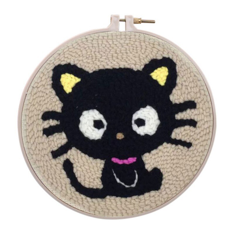 Söta gör-det-själv band djur bandgjorda broderi kit för barn handarbetssatser korsstygn konst hantverk sömnad dekor 15*15cm timmar: K