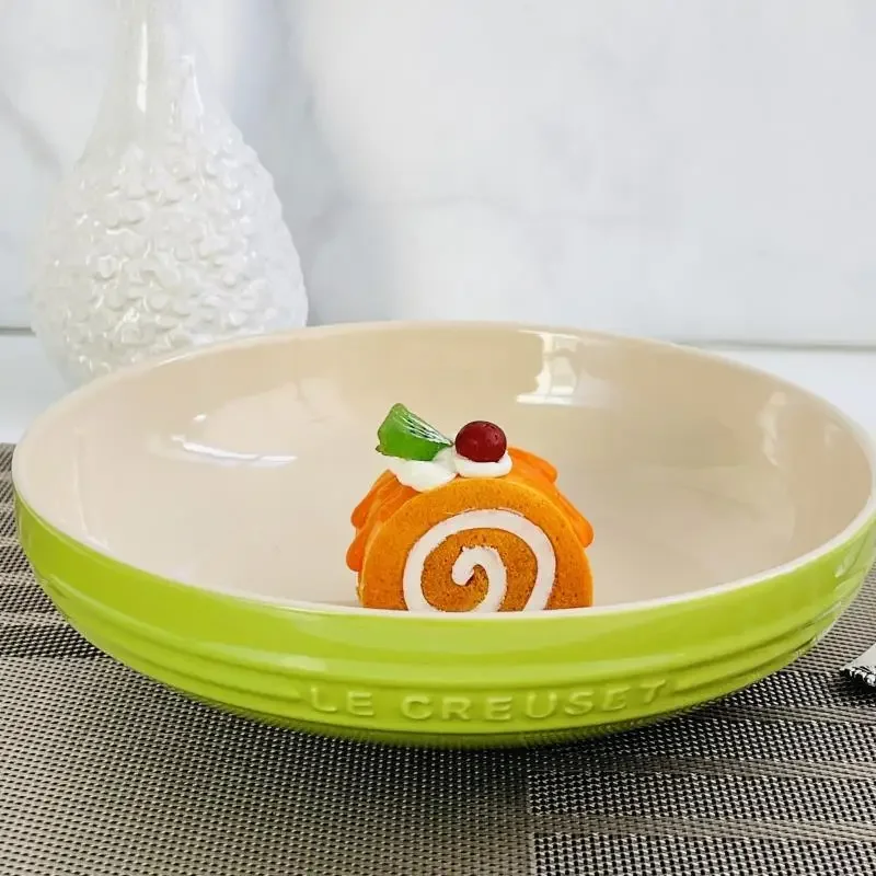 Französischer 8-Zoll-Teller mit tiefer Scheibe, gerührt gebratenes Gemüse, 20 cm Durchmesser, Höhe 5,5 cm, Teller, Haushaltsgeschirr: Rot