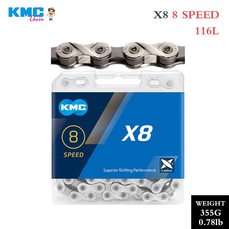 KMC 8 Speed Bike chain Bicycle Chain MTB chains Bike accessories for Shimano /SRAM/AVID