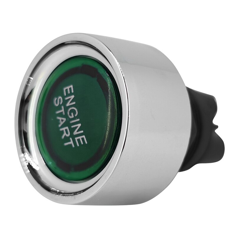 Universel DC12V-24V 50A D'allumage de Moteur de Voiture de Bouton Poussoir de Démarrage Commutateur Feu Vert: Default Title