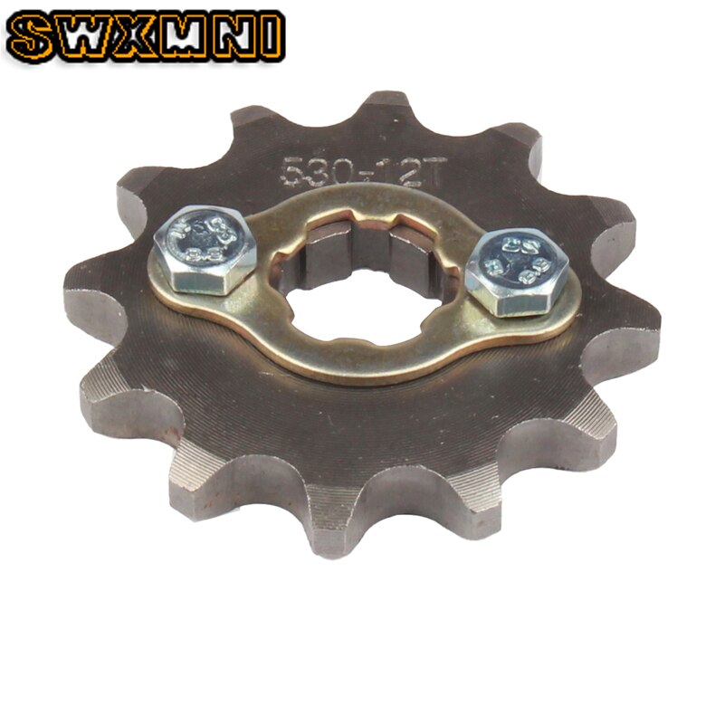 Voor Motor Tandwiel #530 12T 17Mm 20Mm Voor 530 Ketting Met Retainer Plaat Locker Motorfiets Dirt bike Pitbike Atv Quad Onderdelen