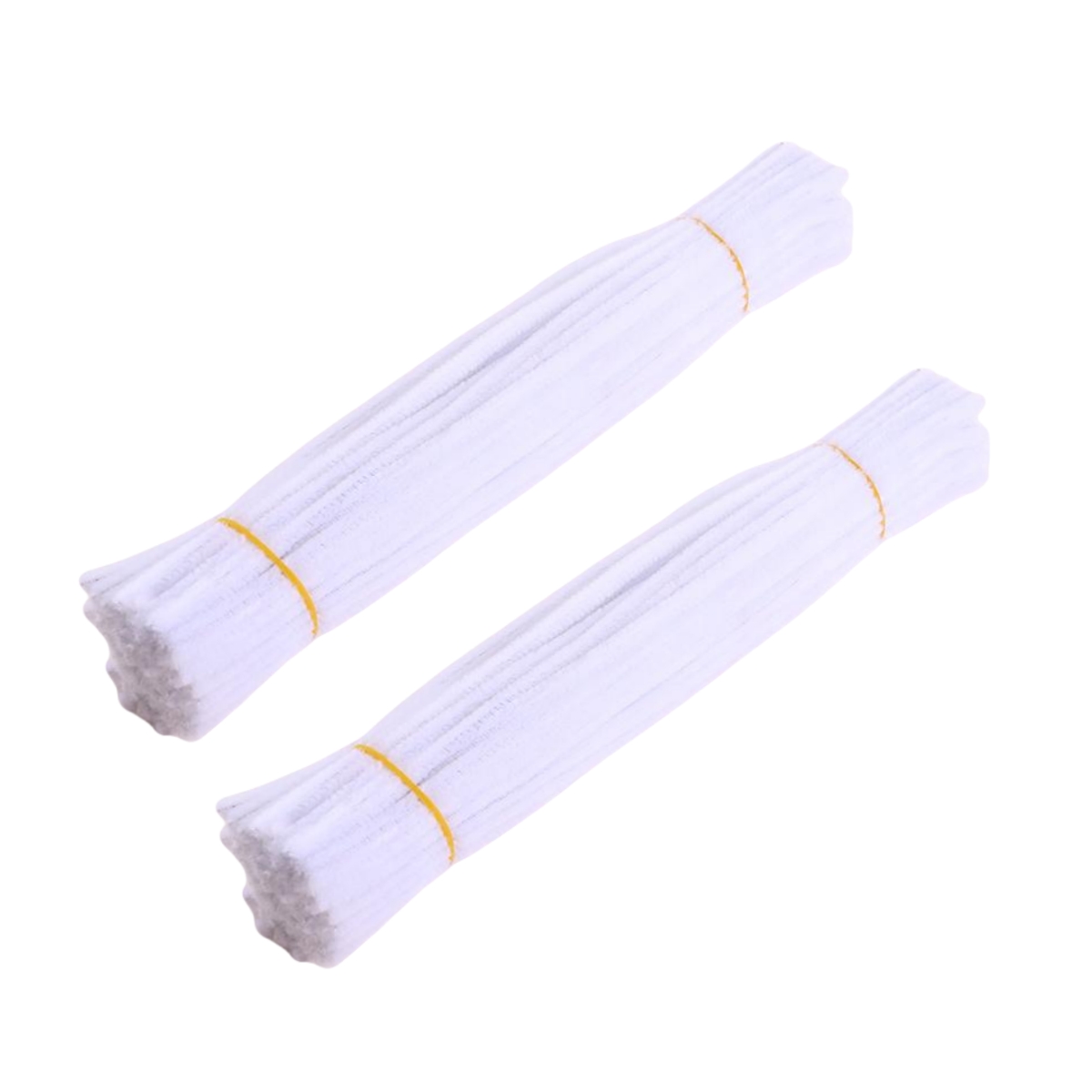 Limpiadores de tuberías de la serie púrpura, suministros para manualidades, manualidades y manualidades, 200 piezas: Blanco
