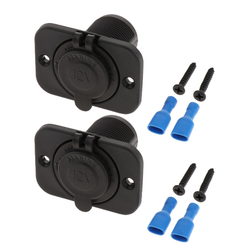 2x 12v 24v auton moottoripyörän veneen sytyttimen pistoke virtalaturin paneeli