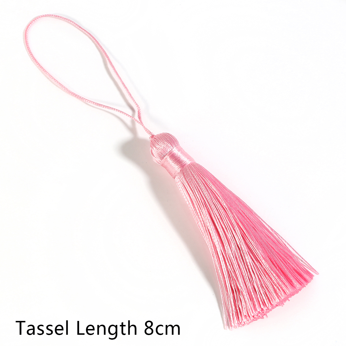 8cm, tupsua,silkkihapsut,askartelutupset,hapsut verhoon,tupsut koruihin tee itse,hapsuverho ,2kpl /pussi: Vaaleanpunainen