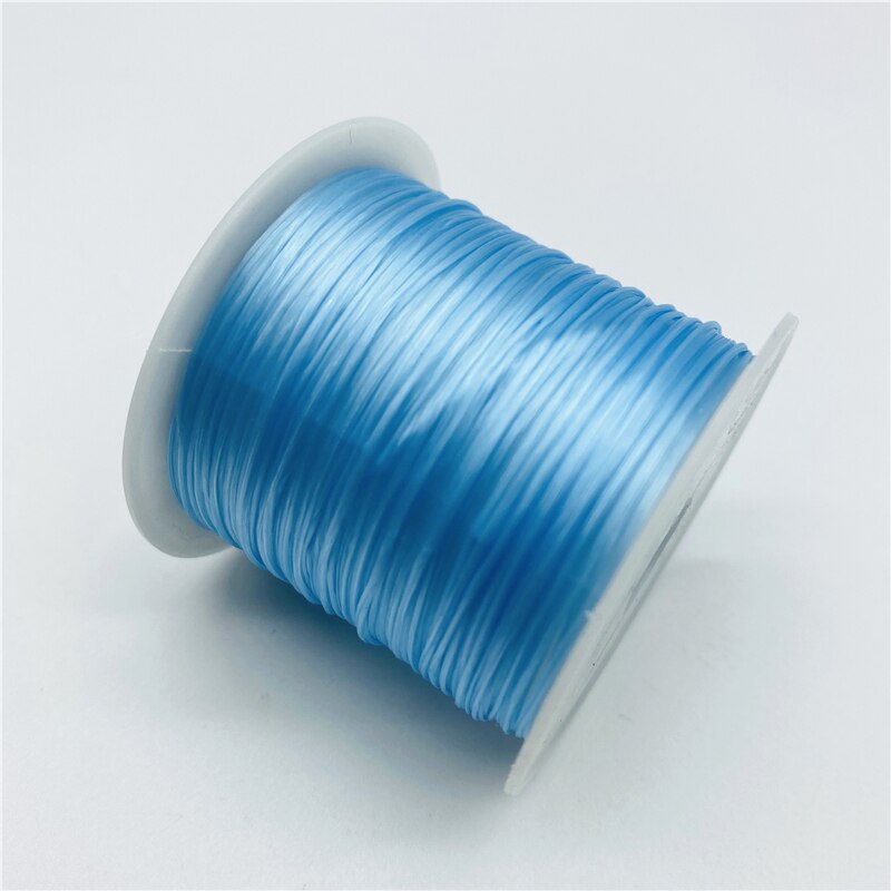 Fil élastique rond en Nylon et caoutchouc pour la fabrication de bijoux, 10yards, 0.7mm: 11