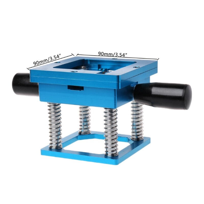 Blue BGA reballing kit 90x90mm BGA reballing station with hand shank BGA Universal Stencil for BGA rework repair electronic