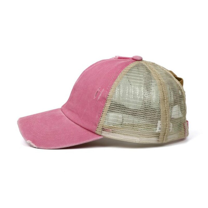 rose distress mesh baseball cap hip hop outdoor sports summer women cap embroidery flower snapback hat cap curved cap