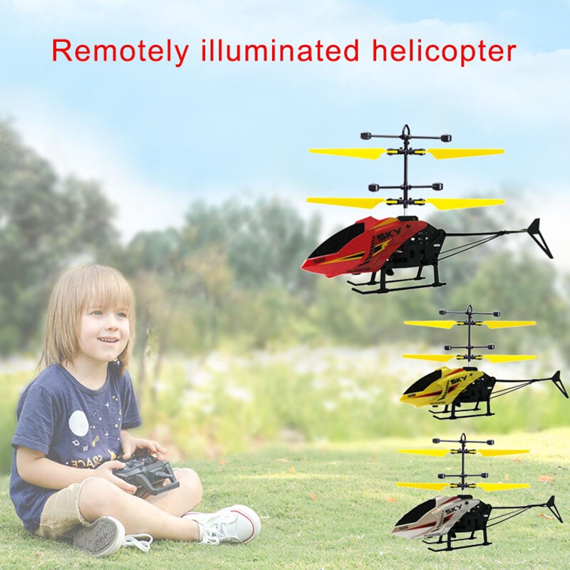 Helicóptero De Control Remoto Mini con luz, carga USB, poco ruido para niños de 3 a 8 años, juguetes para niños M09
