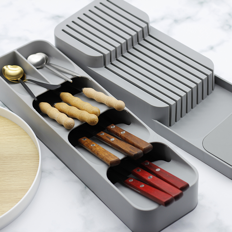 Messer Halfter Hohe Menge PP Geschirr Schublade Organizer Fach Messer Utensil Gestell Universal- Messer Stand Organizer Küche Werkzeuge