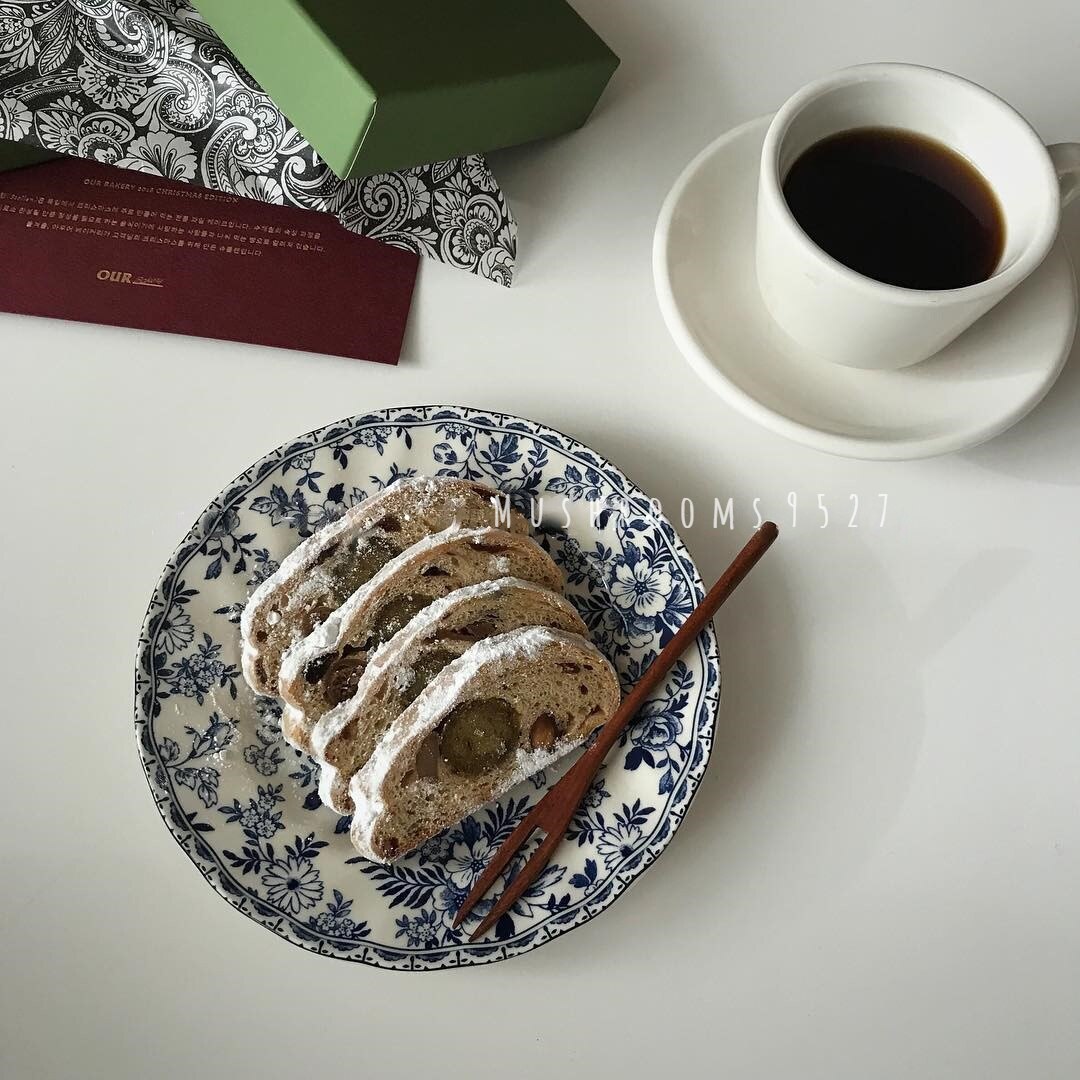 Super smuk~engelsk retro blå mønster keramisk tallerken eftermiddagste dessert kage tallerken morgenmad frugt tallerken