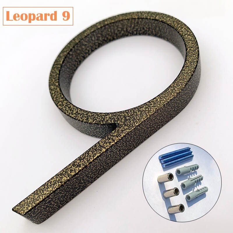 127mm Modern Floating House Number Metal Address Street Sign Plates Outdoor Black Door Plaque Numbers For Apartment Mailbox 0-9: Leopard 9