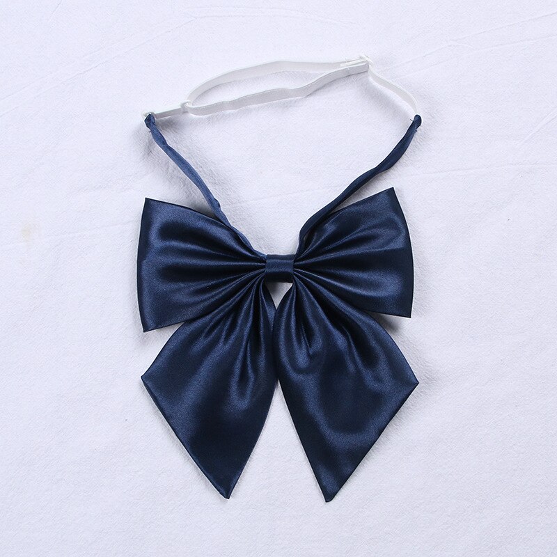 Escuela Japonesa JK-pajarita de uniforme escolar para niñas, uniforme de traje de marinero, accesorios de flores, corbata, cuello, seda