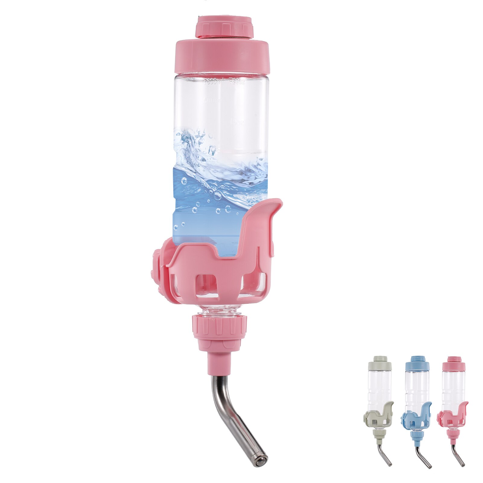 Dog Water Dispenser for Cage Dog Water Bottle for Crate 600ml Pet Water Fountain Automatic Pet Water Dispenser Dog Product