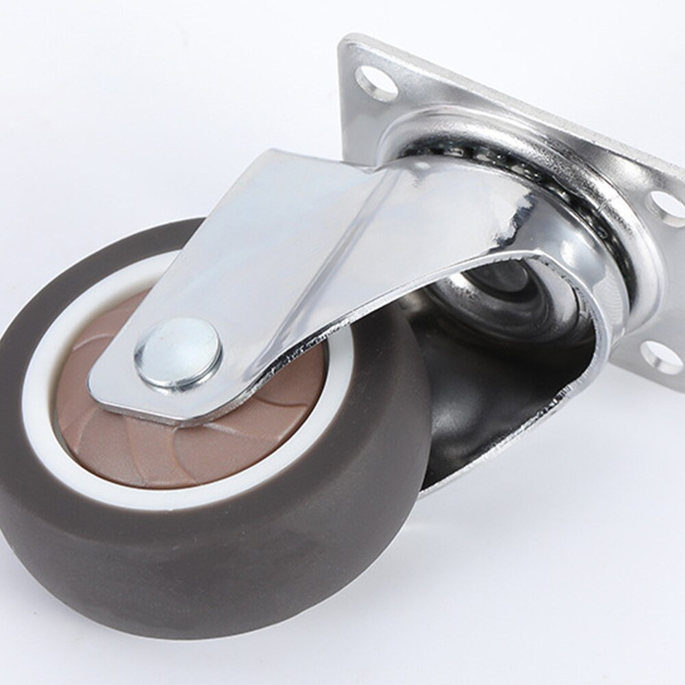 4PCS Swivel Caster Wheels Silent Practical Wear-resistant 360 Degree Heavy Duty Wheels Swivel Caster Wheels for Furniture