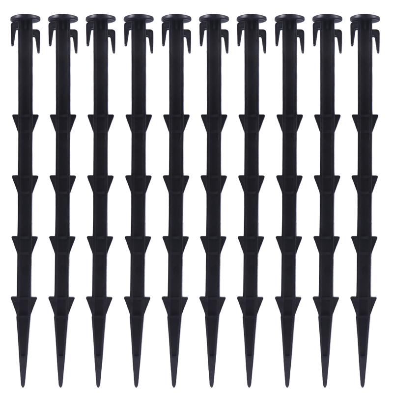 10 pces de plástico novela tenda estaca tenda toldo pegs fixos útil tendas prego acessório tenda unhas: 36cm