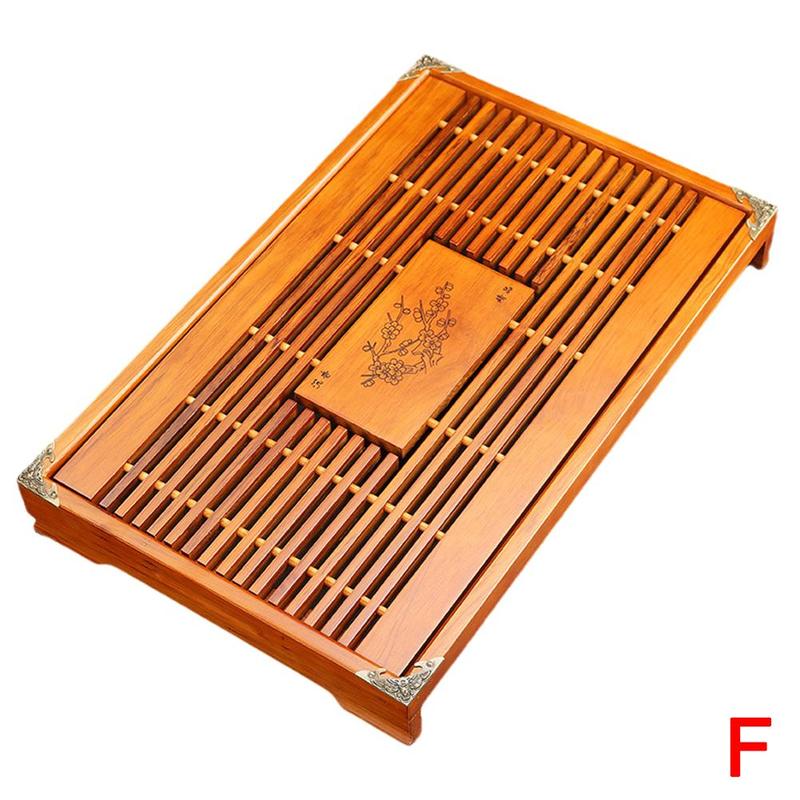 Traditionele Houten Theetafel Theepot Lade Drainage Water Opslag Chinese GongFu Thee Dienblad Voor Thuiskantoor Hele Massief Houten Theeblad Kung Fu Thee Set Thuis Drainage Thee Zee Thee Set