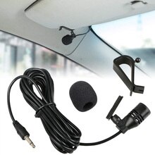 3.5Mm Mini Microfoon Condensator Clip-On Revers Lavalier Microfoon Wired Voor Auto Stereo Gps Bluetooth Enabled Audio Dvd