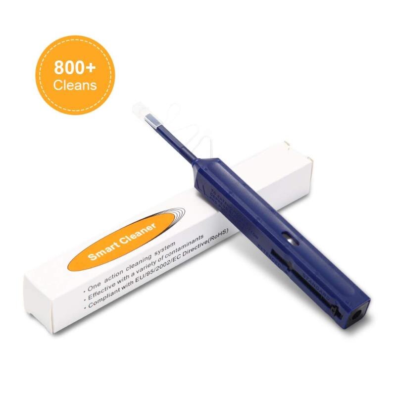 LC/SC/FC/ST One-Click Cleaner Tool 1.25mm and 2.5mm Fiber Optic Cleaning Pen 800 Cleans Fiber Optic Cleaner: 2pc LC