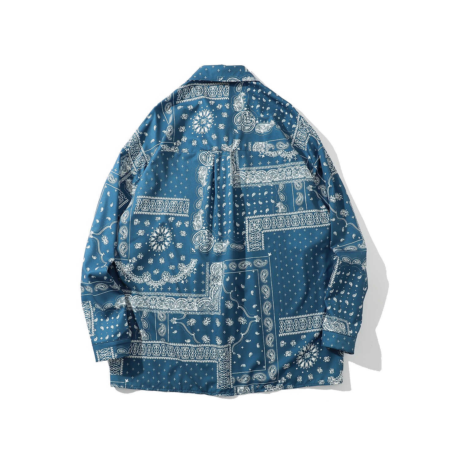 Oscn 7 afslappet trykt langærmet skjorte mænd high high streetwear efterår kvinder skjorte retro skjorter harujuku herre skjorte  x103