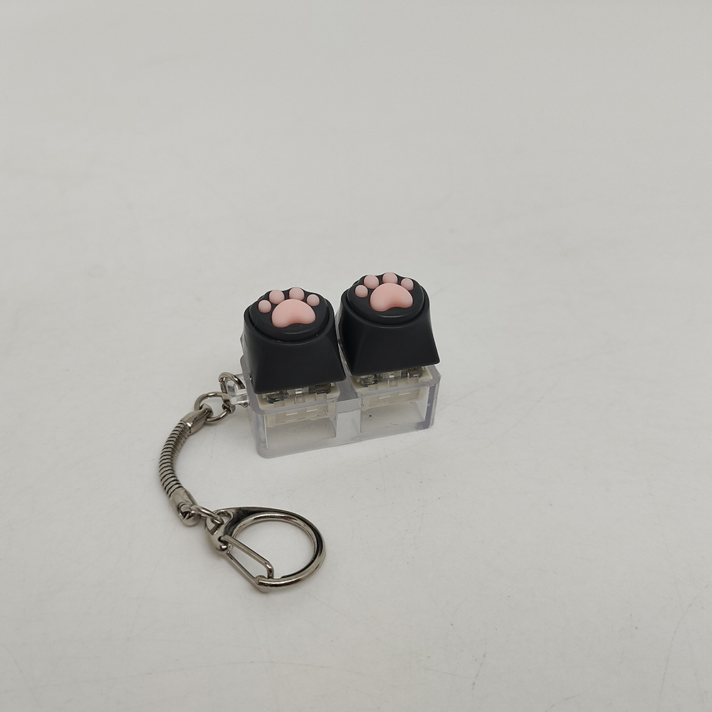 Siliconen zachte kat klauwen sleutelhanger sleutelhanger hanger mobiele telefoon rugzak hanger desktop accessoires decompressie pers gereedschap