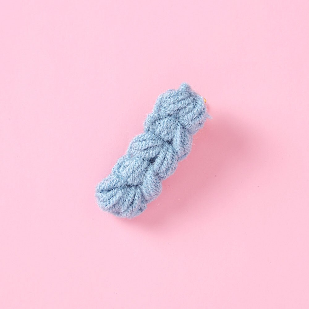 Cute Fabric Children's Hair Accessories Solid Color Wool Sunflower Hairpin Girls Word Clip Ponytail Clip Side Clip: LH073-06
