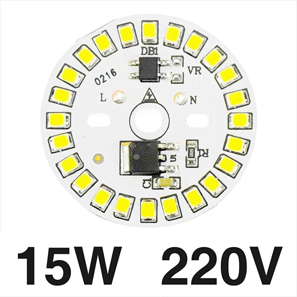 5 Pcs Led Smd Chip 3W 5W 7W 9W 12W 15W Led Lamp Licht chip AC220V Smart Ic Led Bean Voor Diy Lamp Spotlight Koud Wit Warm Wit: 15W 5PCS / Cold White