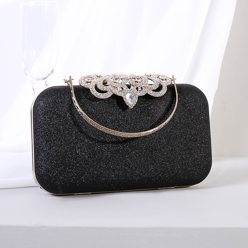 Luxy Mond Abend Gold Kupplung Tasche Frauen Kupplung Geldbörse Peeling Pailletten Luxus Handtasche Hochzeit Party Kristall Tasche Für Frauen ZD1440: Schwarz