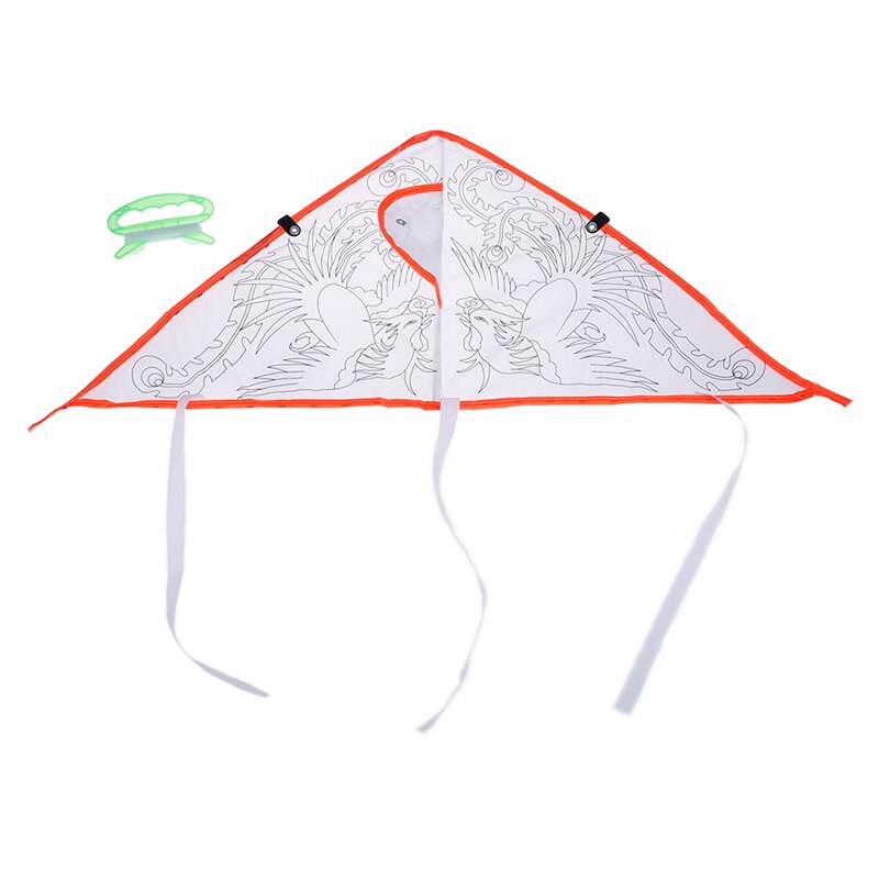 1Pc DIY Cartoon painting kite foldable flying Easy Control Family Outings Outdoor Fun Sports For Children's Best