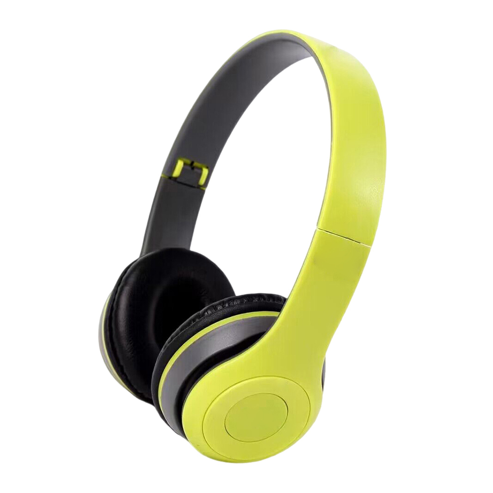 P47 Draadloze over-ear headset Ruisonderdrukkende Bluetooth-compatibele 5.0 Game Headset-kaart Mp3-speler Ingebouwde microfoon voor smartphone: green
