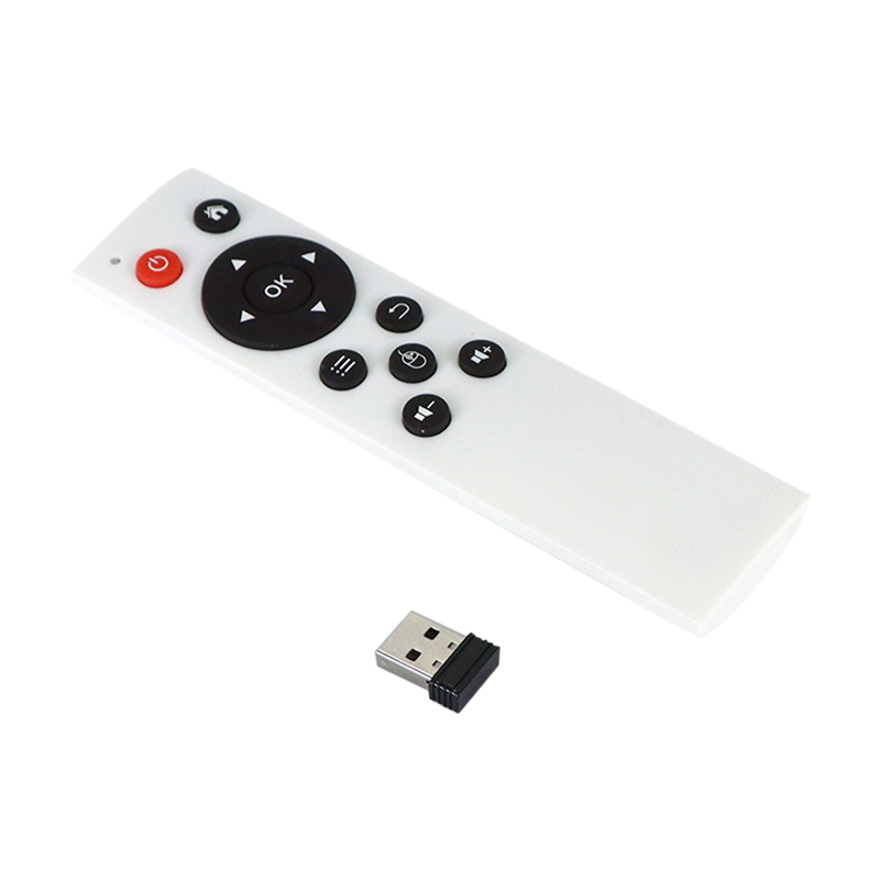 Universal 2.4G Wireless Air Mouse Remote Control for Android TV Box PC Remote Control Controller with USB Receiver no Gyroscope: WHITE