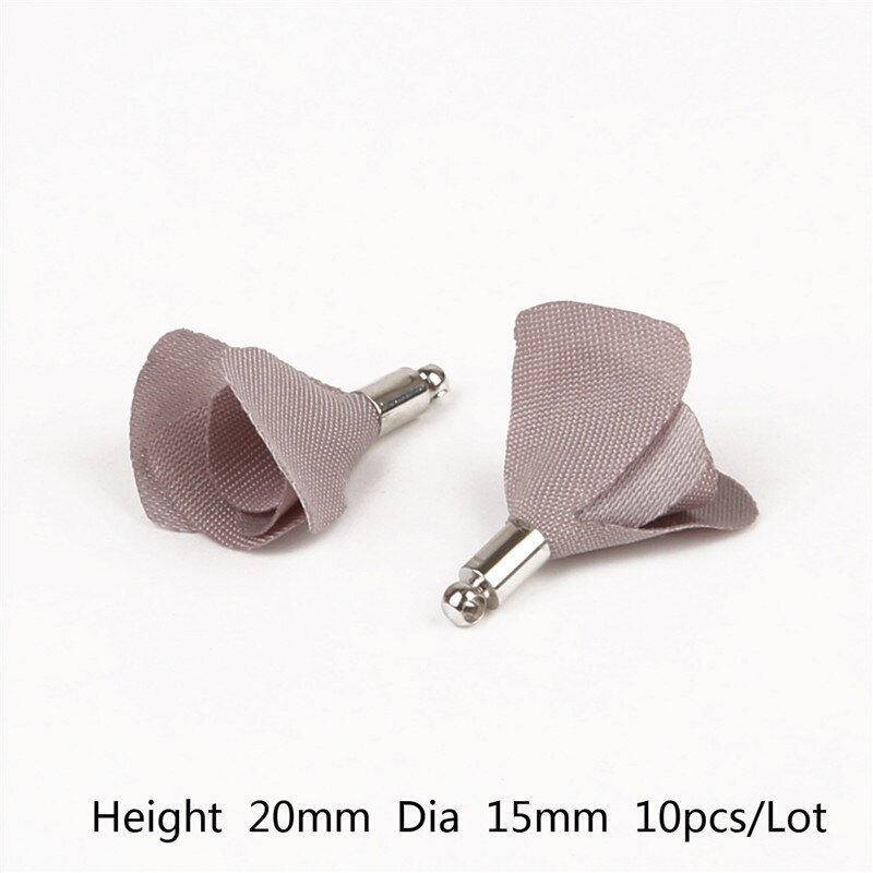 15 x 20mm stuks 10-20 stoffen bloemenkwast bedels hanger voor bruiloft feestjurk gordijn naai accessoires doe-het-zelf: Grijs