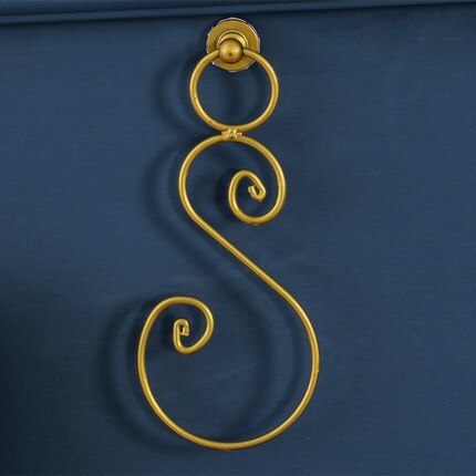 1 Pc Golden Gordijn Holdback Muur Tie Houder Wit/Zwart Gordijn Accessoires Home Decor Minimalisme Gaas Gordijn Tieback: CH-0122
