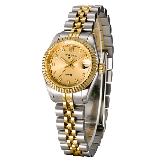 Holuns Women Watches Ladies Watch Top Brand Luxury Gold Role Classic Female Quartz Watch Diamond Waterproof Relogio Feminino: women-28mm-1