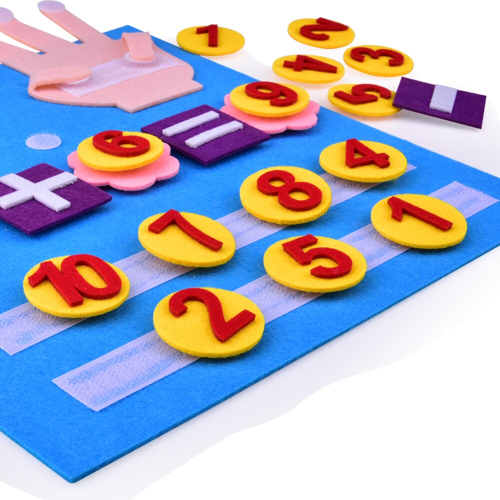 Felt Numbers Handmade Craft Finger Numbers Toy Teaching Aid DIY Felt Crafts for Handmade Craft DIY Accessory