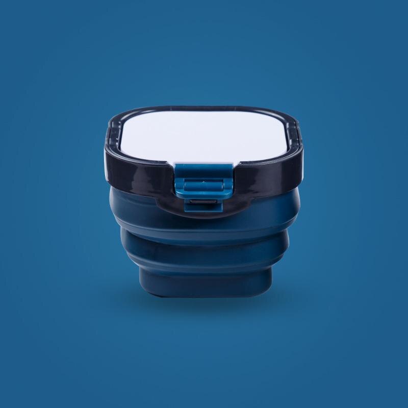 16Grids Aquarel Palet Vouwen Hydraterende Lade Verf Penselenbakje Opvouwbare Emmer Voor Aquarel Olieverf Art Supplies: blue