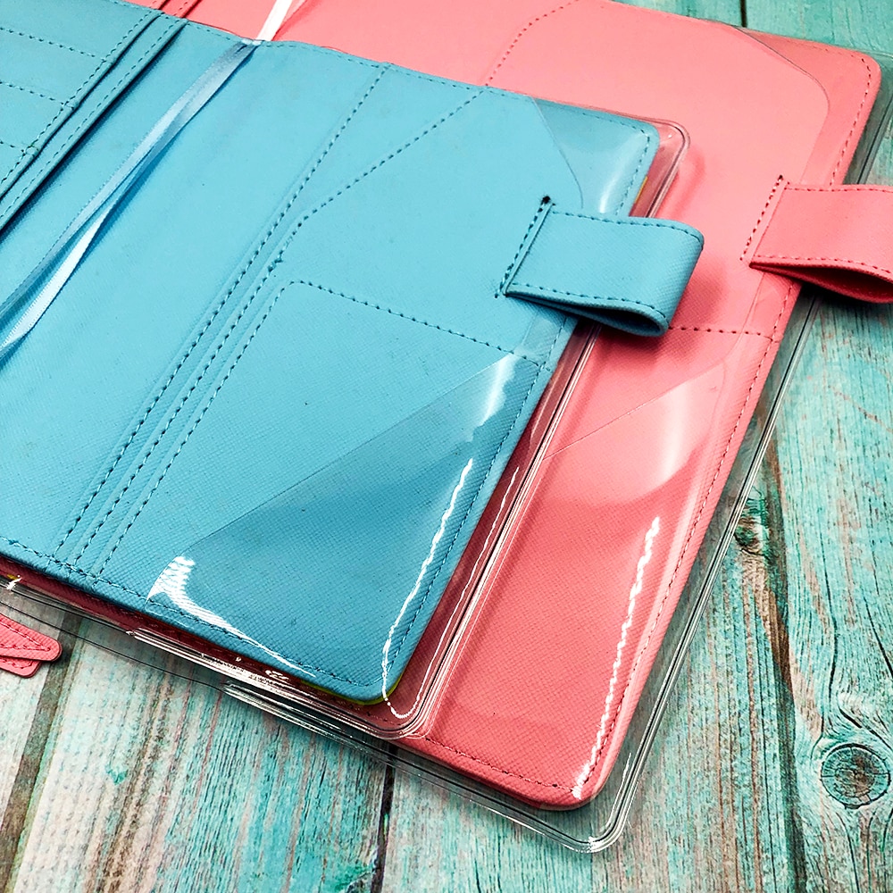 Fromthenon Transparent PVC A5A6 Diary Book Cover Planner Accessories Notebook Notepad Bookbinder Protective Case Hobo Stationery