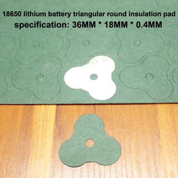 100pcs/lot 18650 lithium battery pack insulation material barley paper high temperature insulation gasket red just gasket: Hollow 1