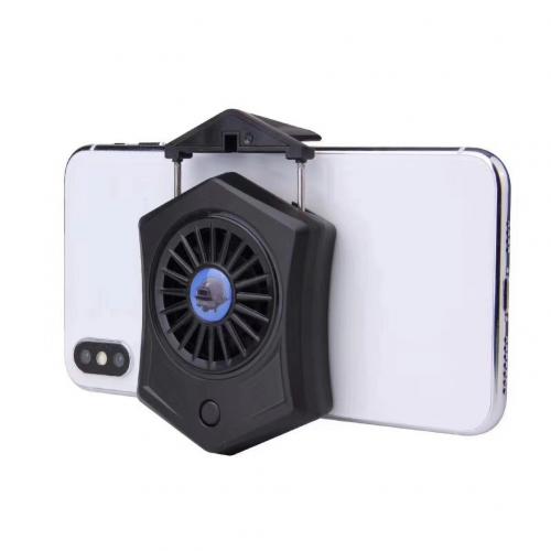 P9 Universele Mobiele Telefoon Radiator Cooler Oplaadbare Telefoon Cooler Desktop Game Koelventilator Radiator Voor Samsung Huawei Telefoon: Black
