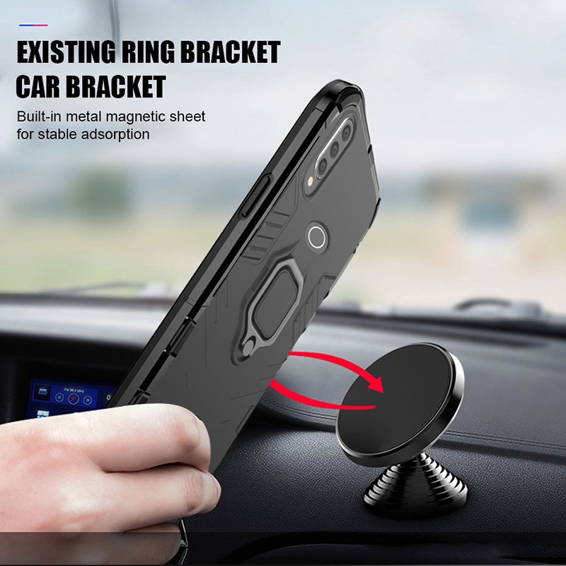 P30 lite Case For huawei p30 lite case Armor Ring Magnetic Car Hold Shockproof Soft Bumper Phone Cover For huawei P30 lite Case