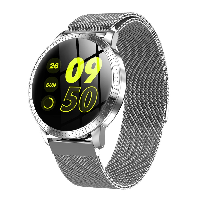 CF18 Kleur Screen Smart Armband Hartslag Bloeddruk Monitoring Ronde Scherm Waterdichte Sport Horloge Voor Mannen En Vrouwen