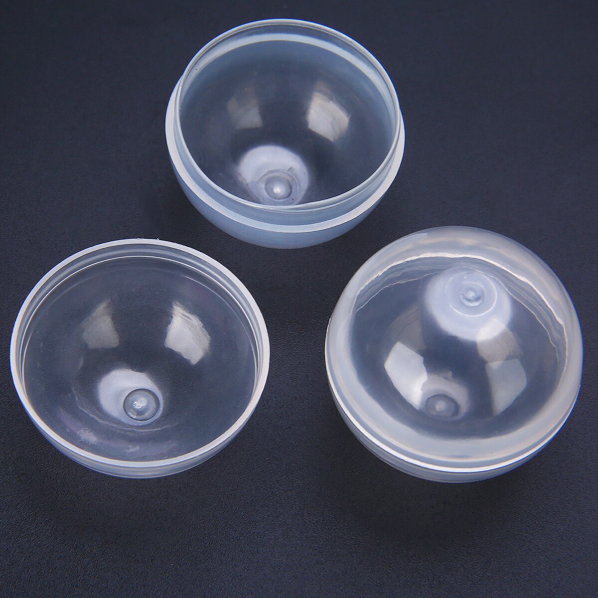 30 Cápsulas Redondas Vacías De 25 Mm Transparentes – Bolas De Plástico Para Máquinas Expendedoras, Premios DIY, Decoración De Fiestas Y Manualidades
