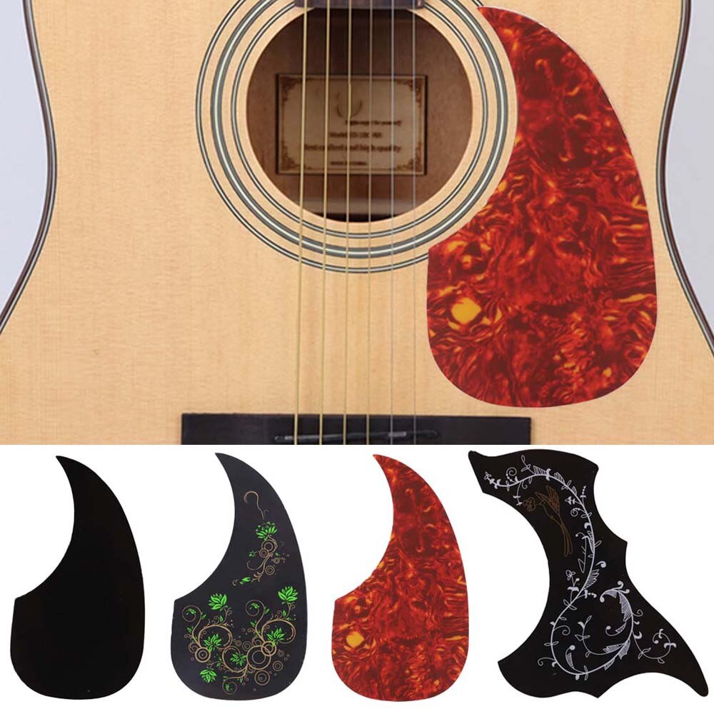 Folk akustisk guitar pickguard ridse plade selvklæbende pick guard klistermærke til akustisk guitar tilbehør